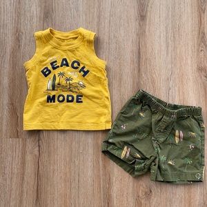 ❤️SOLD ❤️ Matching set Carter’s size 6M. Used good condition. 100% cotton